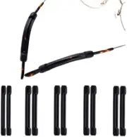 5 Pairs Black Soft Silicone Eyeglass Ear Cushions Temple Tips Eyeglass Pads