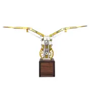 3D DIY Mechanical Flapping Wings Dynamic Mechanical Metal Ornithopter Model Kit