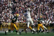 Green Bay Packers Qb Bart Starr In Action 1963 Old Football Photo
