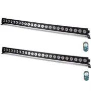 2Pcs 60W LED Wall Washer Light with Remote Controller 24Pcs LED RGB Wash Light B