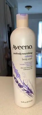 Aveeno Positively Nourishing Calming Body Wash with Lavender Chamomile New 16oz