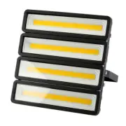 200W LED Outdoor Flood Light Fixture Wall Wash Waterproof Lamp Black Garden Path