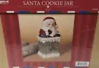 SANTA IN THE CHIMNEY COOKIE JAR BY GERSON - NEW IN THE BOX!
