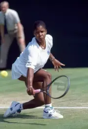 Lori McNeil USA at the Wimbledon Lawn Tennis Championships at the - Old Photo 2