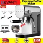 20 Bar Pump Rich Espresso Coffee Machine Milk Frother Instant Heat Coffee Maker