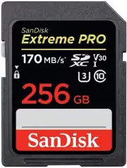 SanDisk 256GB Extreme PRO SDXC UHS-I Card - C10 U3 V30 4K UHD SD Card - SDSDX...
