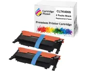 2 Pack Black Compatible Toner Cartridge for Samsung CLT-K406S SU120A (1,500 Pages) for Samsung CLP360 CLP365 CLP365W CLX3300 CLX3305FN CLX3305FW SLC410W...