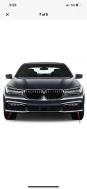 BMW 740i 750i 2016-2017 Bumper Chrome trim strip Left+right *2PCS