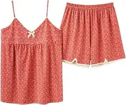 Generic Sexy Sleepwear Set Women's Summer Pajamas Thin Suspenders V Neck Shirt Pant Suit Home Clothes
