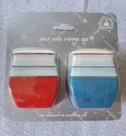 Disney Parks SKYWAY Salt Pepper Shaker Set Red & Blue Sky Bucket WDW DISNEYLAND
