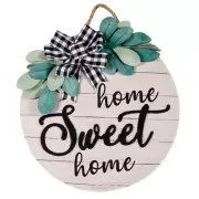 Home Sweet Home Eucalyptus Door Decor 16 x 16
