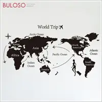 在飛比找樂天市場購物網優惠-WorldTrip旅行世界地圖壁貼【A422335】【不囉唆