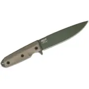 EKA Brand RTG1 Olive fixed blade knife micarta handle 57 HRC 1095 carbon steel
