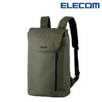在飛比找momo購物網優惠-【ELECOM】normas休閒多功能防潑水後背包-綠(DG