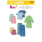 New Look Sewing Pattern 6847 N6847 Child's Loungewear