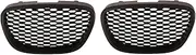 1/2PCS Matte Black Bumper Mesh Grill Honeycomb Compatible For Seat Leon MK2 1P 2006-2009(2Pcs Grille)