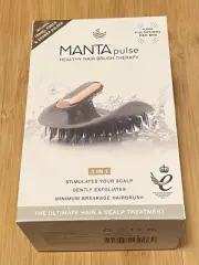 NEW Manta Pulse Healthy Hair Brush Therapy 3 in 1 in Gray - New in Box
