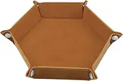 Dice Tray,Hexagon Dice Tray - Hexagon Dice Tray and Storage, Portable Board Game Storage Bowls for Family, Friends, Dice Games Like RPG, Pochy