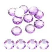 Flat Back Round Acrylic Rhinestones,40mm Light purple Flatback Crystal 10Pcs