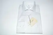 NEW BRIONI Dress SHIRT 100% Cotton Size 17.75 Us 45 Eu (Store cod FE3)
