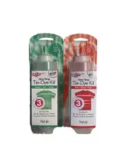 Tulip One-Step Tie-Dye Kit, Vibrant Colors for Fabric 4 Fl Oz, Green And Red