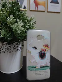 在飛比找露天拍賣優惠-蝴蝶機S 新款彩繪透明邊框個性手機殼 HTC Butterf
