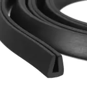 9/32"x 25/64"x 3.3ft Rubber U Channel Edge Trim Flat Type Fit for 2.5-3mm Edge