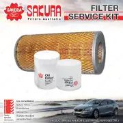 Sakura Oil Air Fuel Filter Service Kit for Toyota Blizzard LD10 03/1982-1983