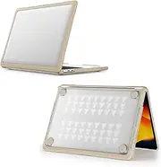 Compatible with MacBook Pro 13.3" M1/M2 2020/2022 A2289/A2251/A2338 Dual Layer Heavy Duty Protective Plastic Hard Shell Case,Anti-Fingerprint Soft TPU Bumper.Khaki