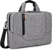 BRINCH 17.3 inch Laptop Computer Case Cover Sleeve Shoulder Strap Bag with Side Pockets Handles and Detachable for Laptop/Notebook/NetBook/Chromebook,Colour Light Grey