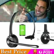 Bluetooth 5.0 Headphones Headset Wireless Driver Truck Noise Cancelling with Mic