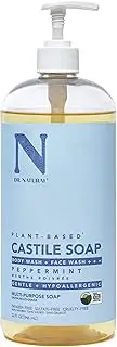 Pure-castile Liquid Soap, Peppermint, 32 Ounce
