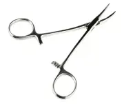 6-Pack 5" Curved Hemostat Forceps Locking Clamps Stainless Steel Surgical Tool