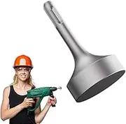 SDS Plus Ground Rod Driver, Heavy Duty Forged Steel Drill Bit Rotary Hammer Compatible with All Drills 85mm Grounding Driver Wear, Resistant Wide Compatibility Bits Socket (Flat)