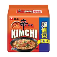 在飛比找PChome24h購物優惠-韓國農心 辛辣白菜風味拉麵5入-超值包(600g)/5組