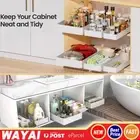37-40cm Pull Out Cabinet Organizer Slide Out Drawers Kitchen Pantry Organization