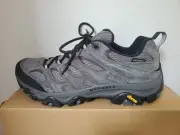 Merrell Moab 3 Waterproof Granite Grey Mens 10.5 Hiking Boots Shoes Sneakers New