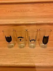 Beer Glasses With Beards " PINT GLASS SET"