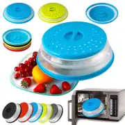 Collapsible Microwave Anti Splatter Food Plate Cover With Grip Handle&Steam Vent