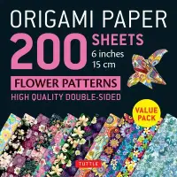 在飛比找博客來優惠-Origami Paper 200 Sheets Flowe