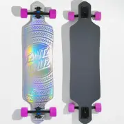 36" Santa Cruz Prismatic Dot Drop Through Longboard Complete Skateboard