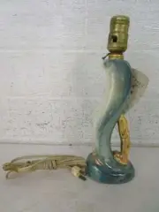 NEW NWT Vintage Aladdin P-53-U Green Ceramic Boudoir Table Lamp w/Original Tag