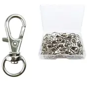 30 Pcs Metal Swivel Lanyard Snap Hook, Key Chain Swivel Hook Lobster Claw Cla...