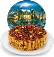 Delightful Holiday Fruitcake in Gift Tin - Grandma’s 80 Oz Treasures