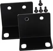 Yardwe 2pcs Microphone Stand Bracket Corner Bracket for Audio Cabinet Plastic for Stereo Equipment