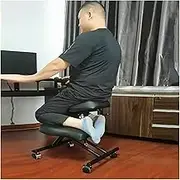 Desk Kneeling Chairs Ergonomic Office Kneeling Chair for Meditation Fanatics - Dgety Sitters Computer Workers, Upright Posture Chair with Wheels 500 Lbs, Monkey Stool Cross Legged Chair
