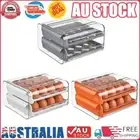Egg Organizer Box Double-Layer Drawer Type 32 Grid Egg Box for Kitchen Fridge