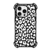 iPhone 16 Pro Bounce Case MagSafe Compatible White Transparent Leopard Animal Print