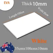 White EVA Foam Sheets Kids Handmade DIY Craft Cosplay Model 35cmx100cmx10mm