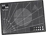 Angoily 2Pcs Handmade Double Sided Self Healing Cutting Mat for Arts Crafts Durable Non Slip Board for Sewing Quilting and DIY Projects Black